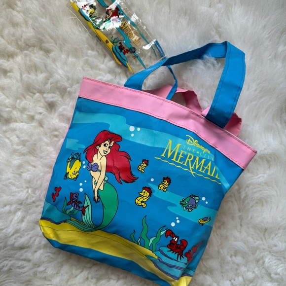 Rare '90s Original Ariel The Little Mermaid Disney Tote Bag - Picture 2 of 7